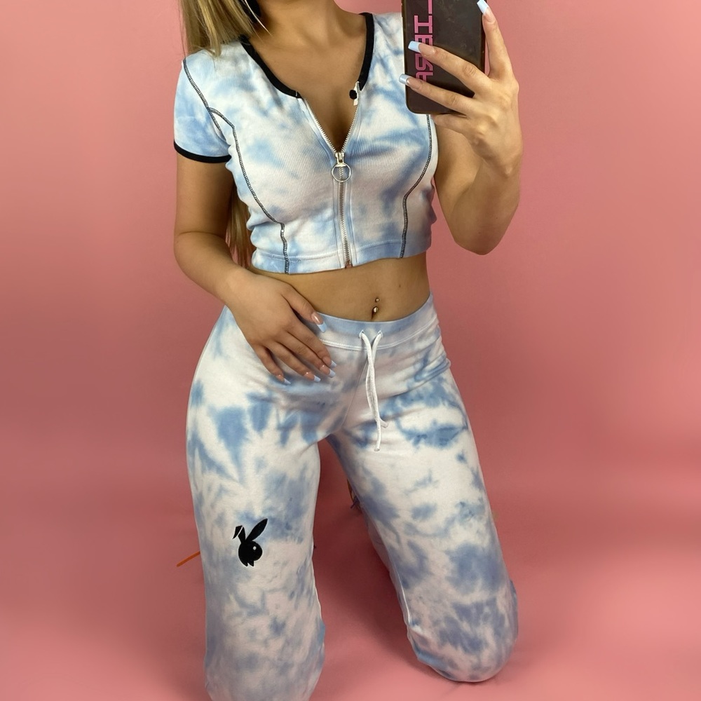 Playboy Blue Tie-Dye SET